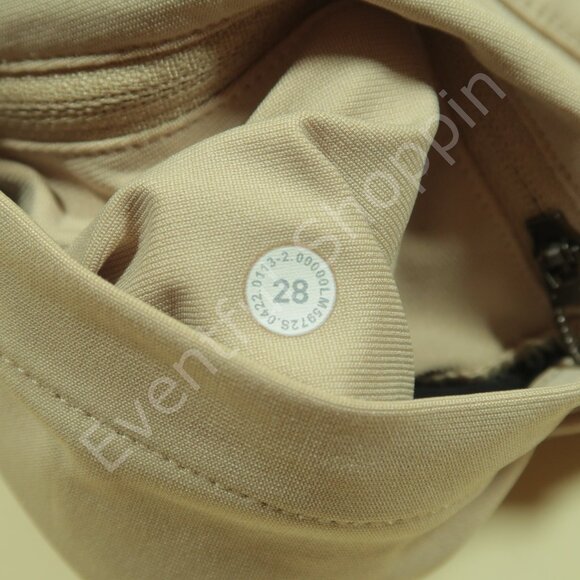 Lululemon ABC Pants Mens 28 Tan Slim Fit 5 Pocket Warpstreme - Picture 7 of 8